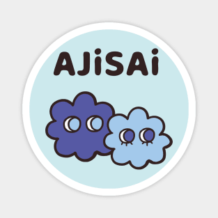 AJISAI - Cryptic Nihongo - Cartoon Hydrangea with Japanese Magnet